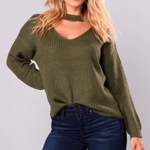 Fashion Nova Olive sweater